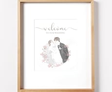 結婚祝いに人気 | 水彩画似顔絵描きます イメージ1