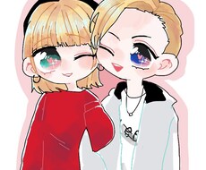 ミニキャラでのアイコン作成をします お目目くりくりのかわいいミニキャラであなただけのアイコン作成