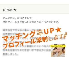 マッチング率UP★プロフィール添削いたします 性別不問☆ あなたの本気の出逢い・婚活を全力でサポート！
