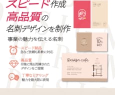スピード作成・高品質の名刺デザインを制作します イメージ1