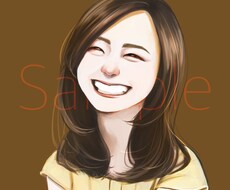 大人っぽいリアルな似顔絵描きます SNS用アイコンやプレゼントに！パッと目を引く似顔絵です。