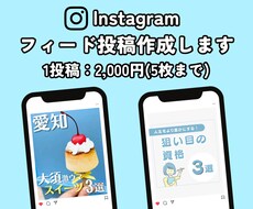 Instagramのフィード投稿作成します イメージ1