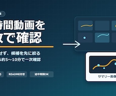 大量動画の確認作業を効率化します 全部再生せず、変化がありそうな動画を1枚画像で探せます