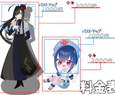 可愛いミニキャラや立ち絵イラスト描きます イメージ1