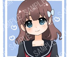 可愛い女の子のSNSアイコンお描きます イメージ1