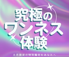 究極のワンネス体験を提供いたします 【8月限定】プロが提供する妥協のないワンネス体験をあなたに
