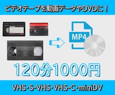 ビデオテープを動画データやDVDにします イメージ1