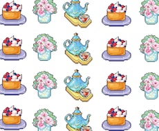 レトロなドット絵でかわいいスタンプ描きます イメージ1