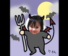 あなたのお写真に耳や鼻を描き足して、動物にします あなたを、動物や、魔女やゾンビ、悪魔や天使に変身させます♪