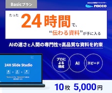 24時間納品！10枚5000円で作成します プロの構成力×AI技術で24時間スピード納品