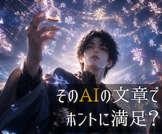 AIで作った文章、添削します イメージ1