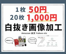 商品販売に必要な白抜き画像を製作します イメージ1