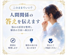 人間関係の答えを具体的に伝えます 苦しい状況を変えるための答えを具体的に伝えます