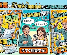 水道関係のトラブル相談アドバイスします 給排水衛生設備、空気調和設備、の納まりや相談承ります