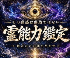 あなたに眠る霊能力を開花、覚醒させます 霊感・直感・共感力・予知・癒しの力を霊視で読み解く