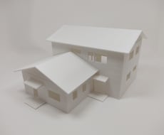 3Dプリンタで住宅の外観建築模型を作成します 3Dプリンタならではのスピード感、仕上がりをお届けします