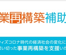 事業再構築補助金の事業計画書作成のアドバイスします イメージ1