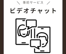 事前打ち合わせ用のビデオチャットサービスとなります サービスご購入前の打ち合わせ用です