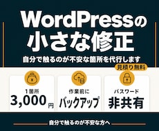WordPressサイトの小さな修正を代行します イメージ1