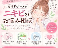 皮膚科ナースがニキビ、肌荒れのご相談のります 繰り返すニキビ一緒に原因を整理しませんか。特典付き♡