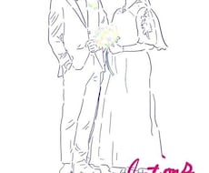 結婚式の写真からこのような絵に出来ます イメージ1