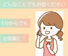 誰でもいいから聞いてほしい！を1分からお聞きします イメージ1