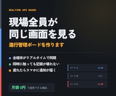 現場全員が同じ画面を見る進行管理ボード作ります 「今どこまで進んでいるか」を、リアルタイムで。