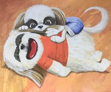 ペットの日常の表情をディフォルメしてお描きします イメージ1