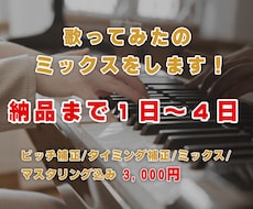 ハモリ作成可能！作曲家が歌ってみたのMIXをします イメージ1