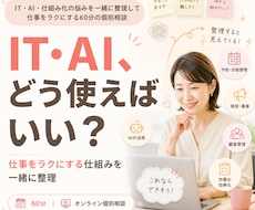 IT・AI・仕組みの悩みを一緒に整理して解決します イメージ1