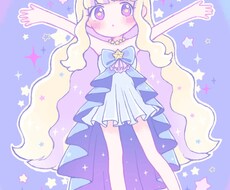 かわいい絵柄でイラストオーダーお受けします 立ち絵や一枚絵など様々な用途に対応！パステルカラーが得意です