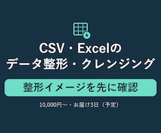 CSVのデータ整形・クレンジングを代行します イメージ1