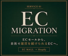 ECモールから運営できるShopifyへ移行します 商品だけでなく、公開後の自社運営まで移行