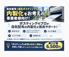 自社ポスティングの組織作りサポート承ります 自社配布を検討されている事業者様にプロが徹底的にバックアップ