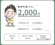 かわいい似顔絵・アイコンをお描きします イメージ1