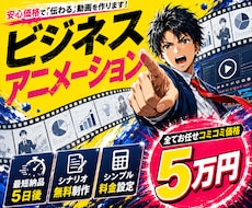 ビジネス向けアニメーション動画制作承ります 面倒なシナリオ作成やナレーション挿入も全てコミコミ5万円！