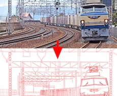 画像を線画（トレース）にしますます 細かい画像もコツコツ線画にします