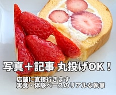 スイーツ・ホテルの写真付き記事作成します 実体験×写真で、読者目線のレビューを届けます