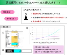 3,000円　資産運用の計算シートをお渡しします イメージ1