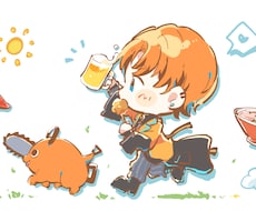 ゆるもちっとかわいい絵柄の1枚絵を制作します イメージ1