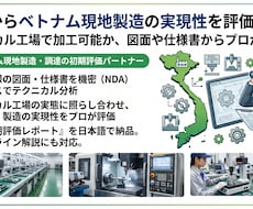 図面からベトナム現地製造の実現性を評価します ローカル工場で加工可能か、図面や仕様書からプロが判断