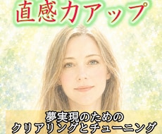 直感力を上げて、夢の実現へ☆　シフトアップします 魂の約束を思い出し 夢を実現する気持ちを　今、感じたい方へ