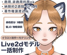 Live2dモデルを一括制作します イメージ1