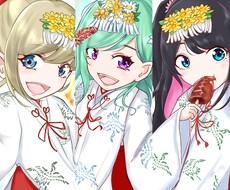 ちびキャラ、等身大キャラのデジタルイラスト承ります イメージ1