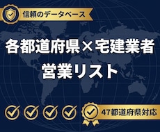 各都道府県の不動産会社リストExcelで納品します 新規開拓できる宅建業者リスト即提供｜営業効率UP！
