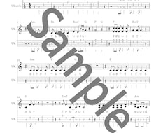オリジナルの楽曲の譜面を作ります ピアノ譜、ウクレレ譜で自分の音楽を譜面にしませんか。
