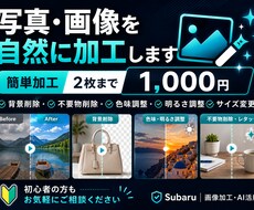 写真・画像を自然に加工します イメージ1