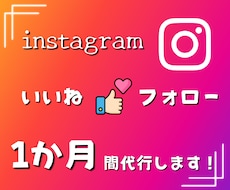 インスタグラムのいいねやフォロー代行します	。ます 効率よく運用できるようサポートします。											