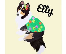 かわいいペットの絵を描きます ポップでキュートな愛犬・愛猫の絵を思い出に…♡