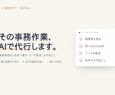 議事録・返信・データ整理をAIで代行します イメージ1